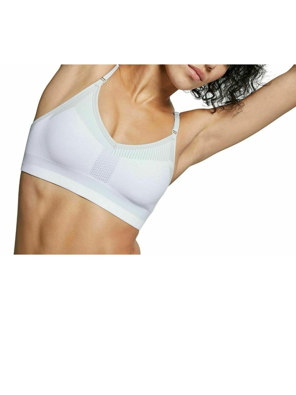 Nike White Seamless Sports Bra - Light Support